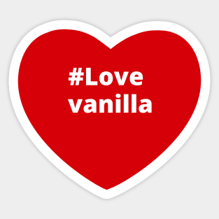 Love Vanilla - Hashtag Heart Sticker